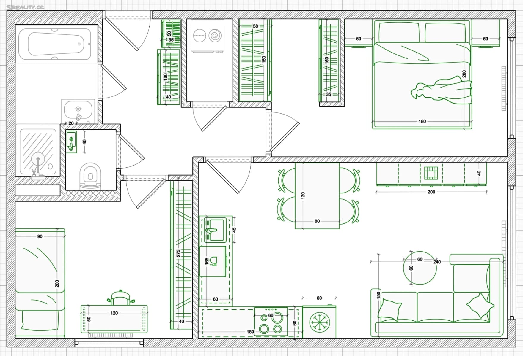 Prodej bytu 3+kk 53 m², Makovského, Praha, Praha Prodej bytu 3+kk 53 m², Makovského, Praha, Praha