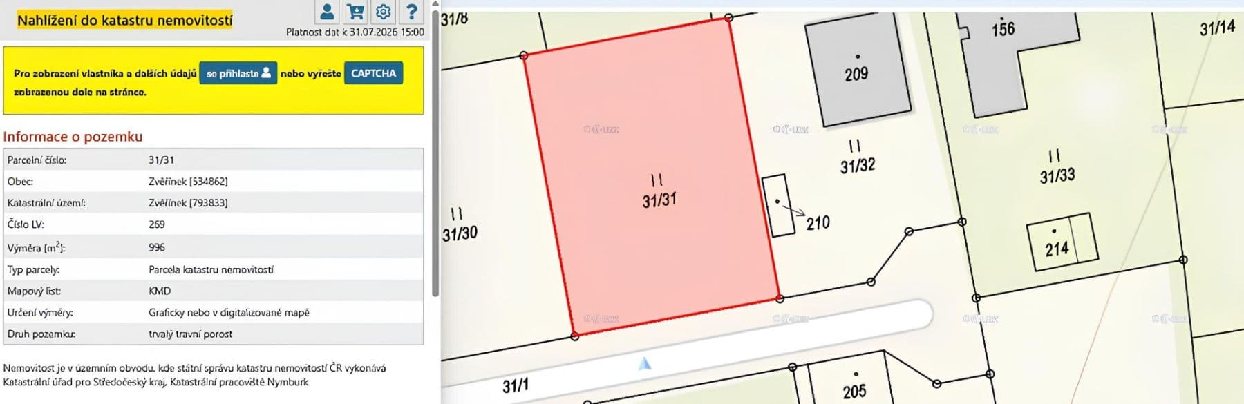 Prodej pozemku 996 m², V Průhonu, Zvěřínek, Středočeský kraj Prodej pozemku 996 m², V Průhonu, Zvěřínek, Středočeský kraj