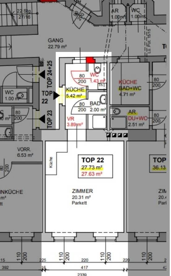 Prodej bytu 1+1 28 m², Grüngasse 22, Wien, Wien Prodej bytu 1+1 28 m², Grüngasse 22, Wien, Wien