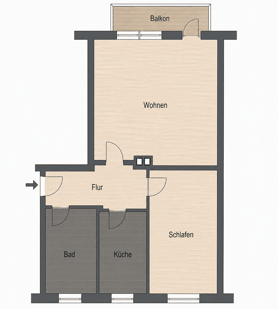 Prodej bytu 2+1 46 m², Simpsonweg 1, Berlin, Berlín Prodej bytu 2+1 46 m², Simpsonweg 1, Berlin, Berlín