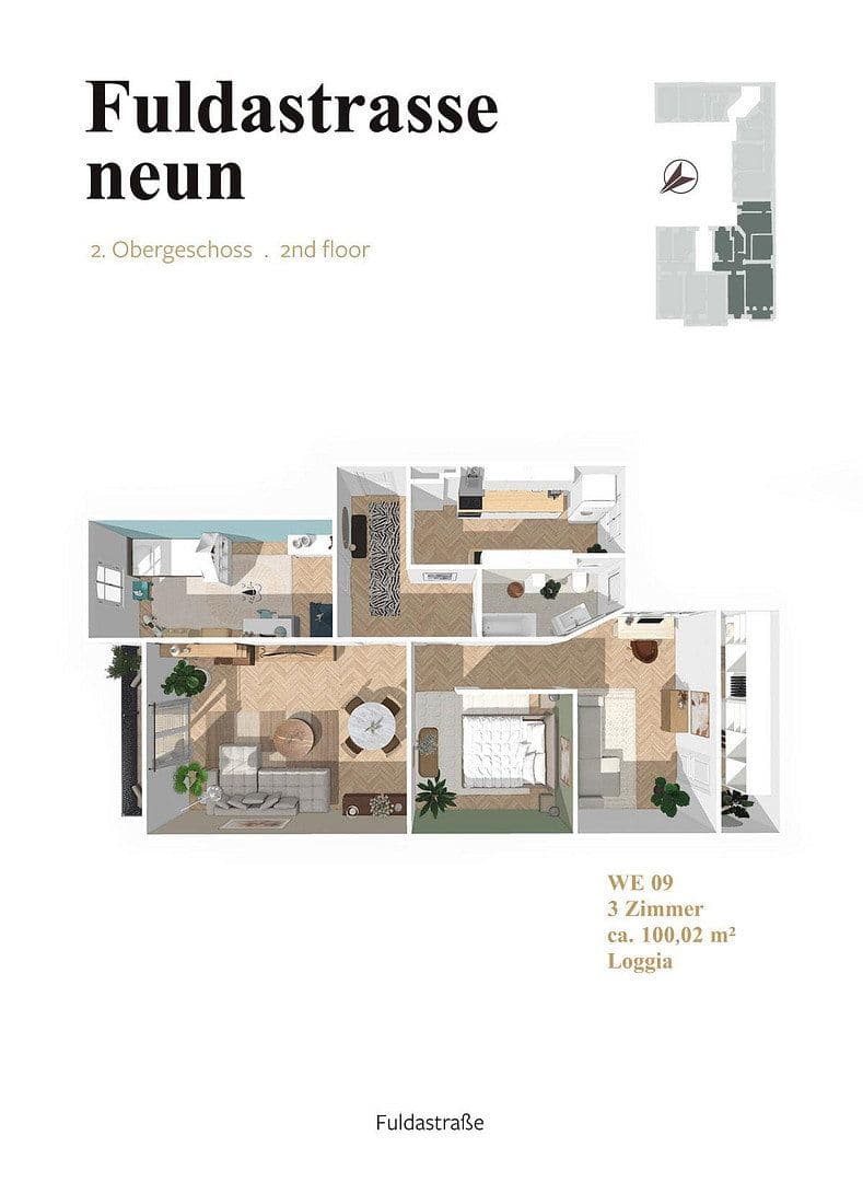 Prodej bytu 3+1 100 m², Fuldastraße 9, Berlin, Berlín Prodej bytu 3+1 100 m², Fuldastraße 9, Berlin, Berlín
