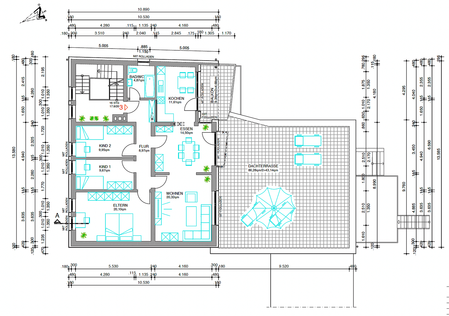 Pronájem bytu 4+1 145 m², Österreicher Weg 27, Paderborn, Severní Porýní-Vestfálsko Pronájem bytu 4+1 145 m², Österreicher Weg 27, Paderborn, Severní Porýní-Vestfálsko