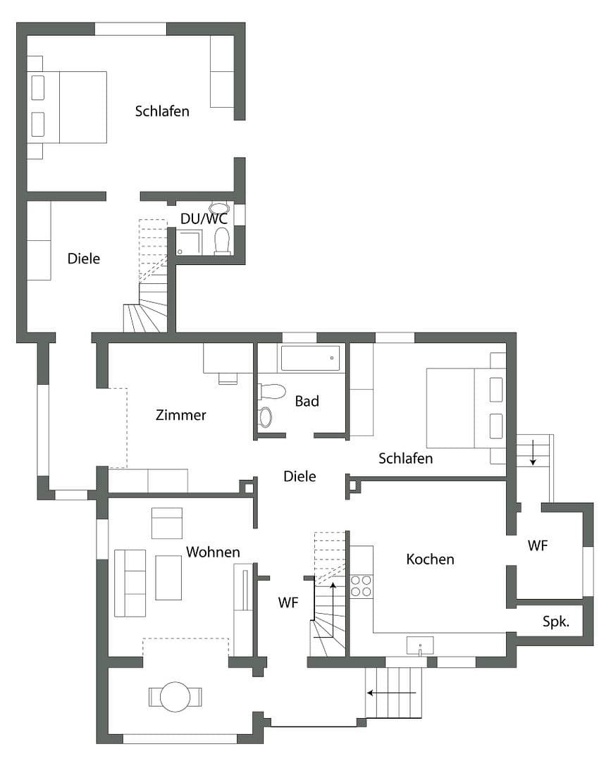 Prodej domu 196 m², pozemek 742 m², Bad Soden-Salmünster, Hessen Prodej domu 196 m², pozemek 742 m², Bad Soden-Salmünster, Hessen
