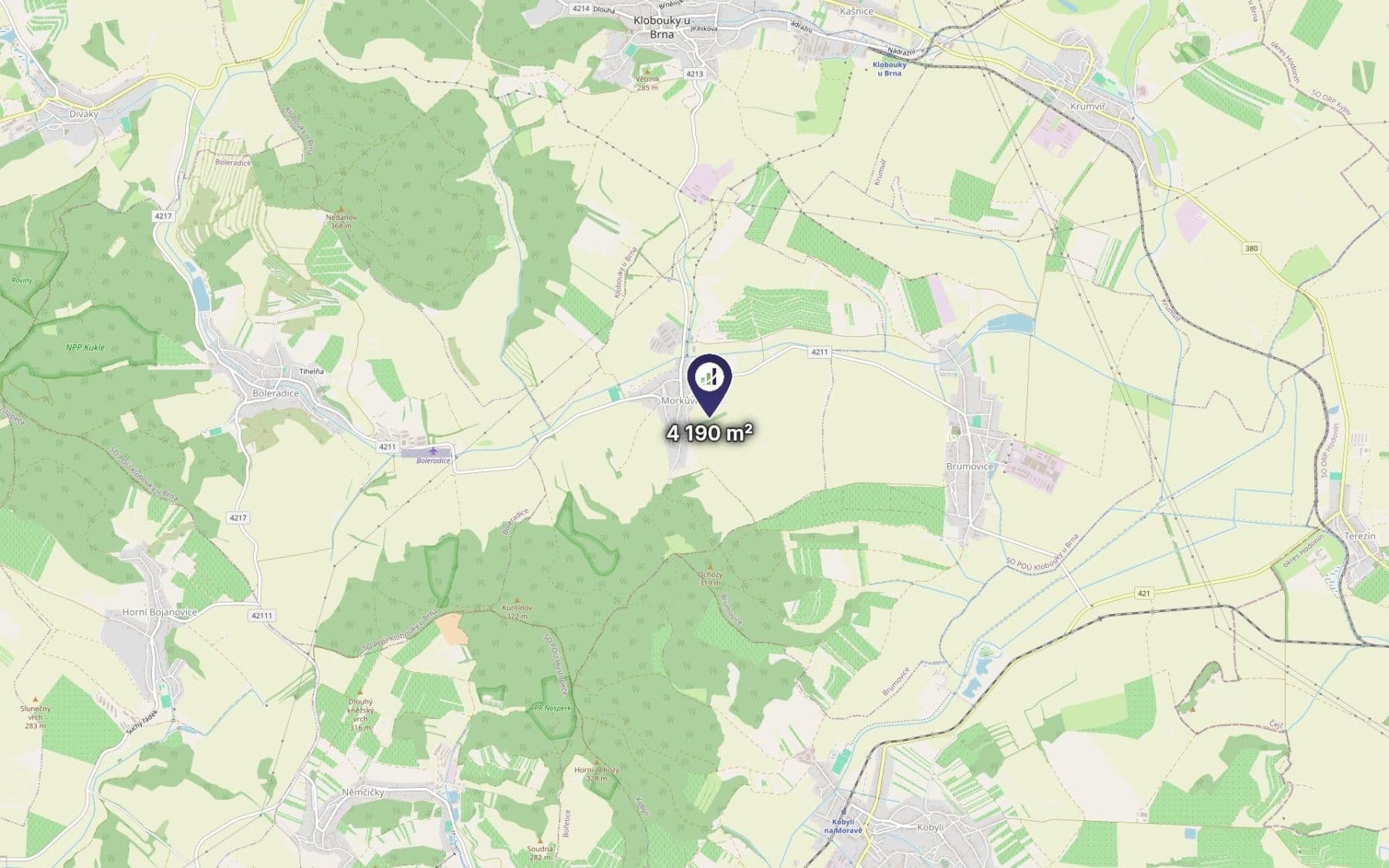 Prodej pozemku 4.190 m², Morkůvky, Jihomoravský kraj Prodej pozemku 4.190 m², Morkůvky, Jihomoravský kraj