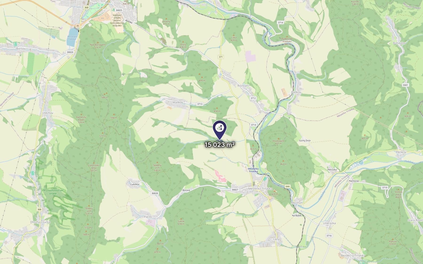 Prodej pozemku 15.023 m², Městečko Trnávka, Pardubický kraj Prodej pozemku 15.023 m², Městečko Trnávka, Pardubický kraj