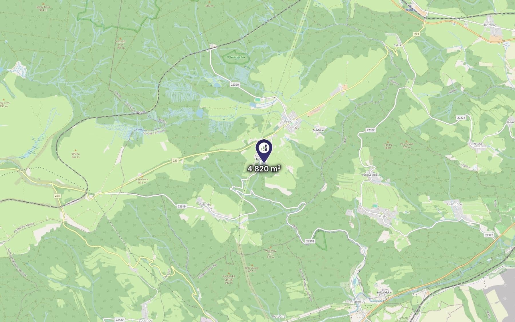 Prodej pozemku 4.820 m², Výsluní, Ústecký kraj Prodej pozemku 4.820 m², Výsluní, Ústecký kraj