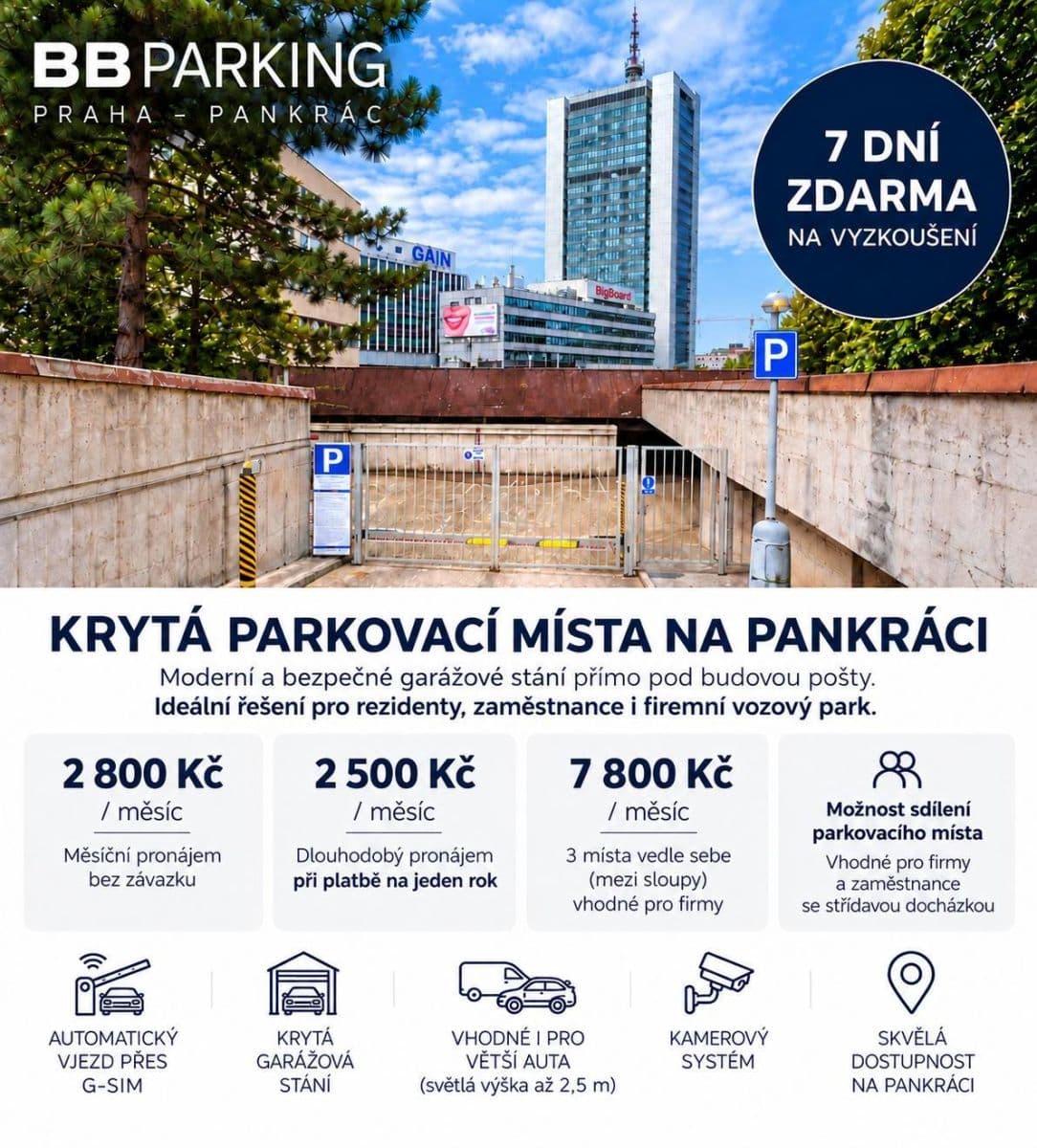 Pronájem garáže 14 m², Bystřická, Praha, Praha Pronájem garáže 14 m², Bystřická, Praha, Praha