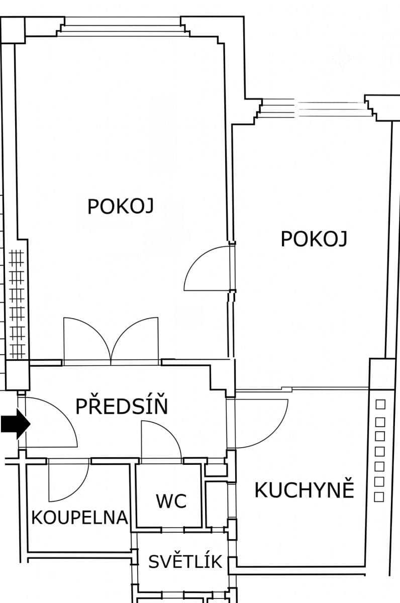 Prodej bytu 2+1 50 m², Šternberkova, Praha, Praha Prodej bytu 2+1 50 m², Šternberkova, Praha, Praha