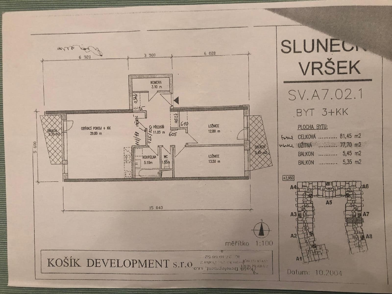 Prodej bytu 3+kk 81 m², Budapešťská, Praha, Praha Prodej bytu 3+kk 81 m², Budapešťská, Praha, Praha
