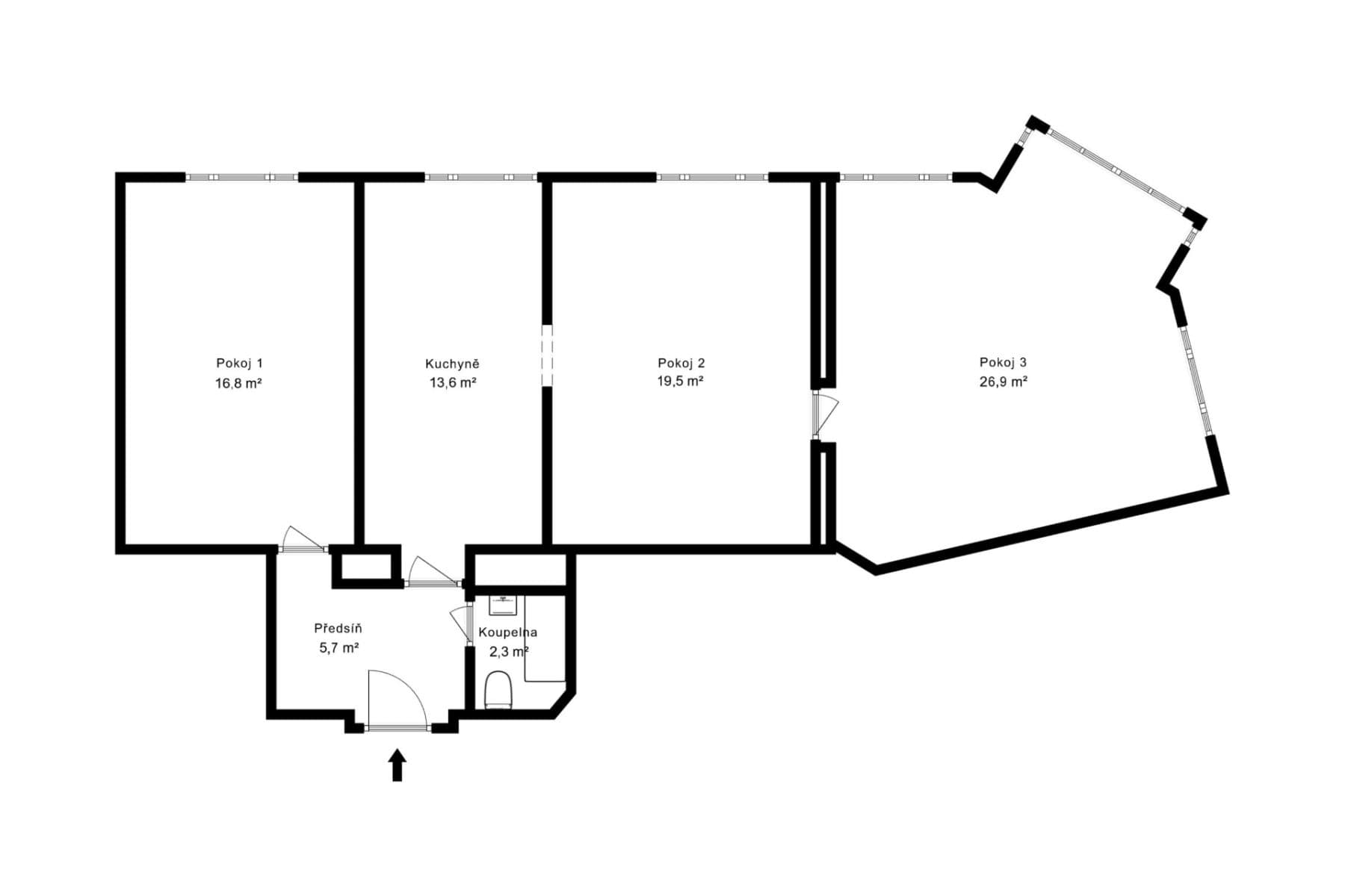 Prodej bytu 3+1 84 m², Primátorská, Praha, Praha Prodej bytu 3+1 84 m², Primátorská, Praha, Praha