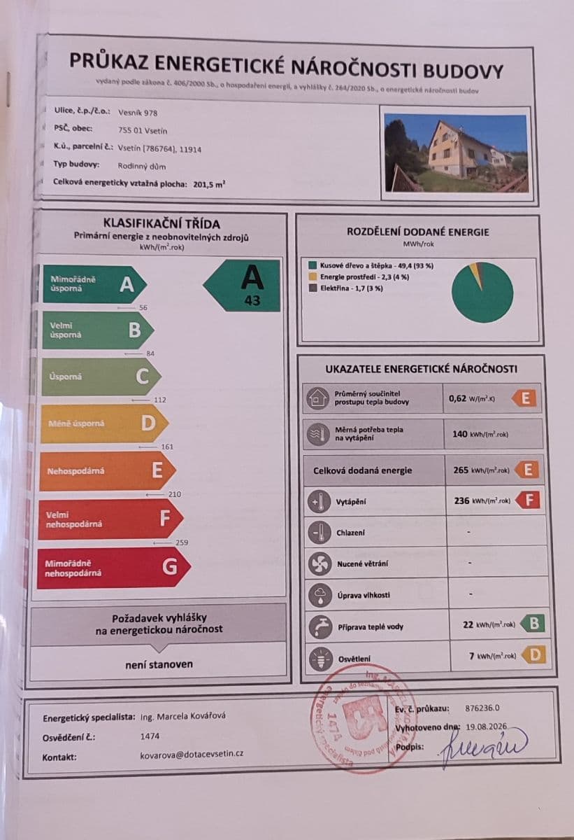 Prodej domu 150 m², pozemek 820 m², Vsetín, Zlínský kraj Prodej domu 150 m², pozemek 820 m², Vsetín, Zlínský kraj