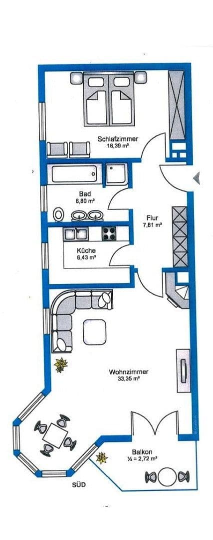 Pronájem bytu 2+1 74 m², Bad Wiessee, Bavorsko Pronájem bytu 2+1 74 m², Bad Wiessee, Bavorsko