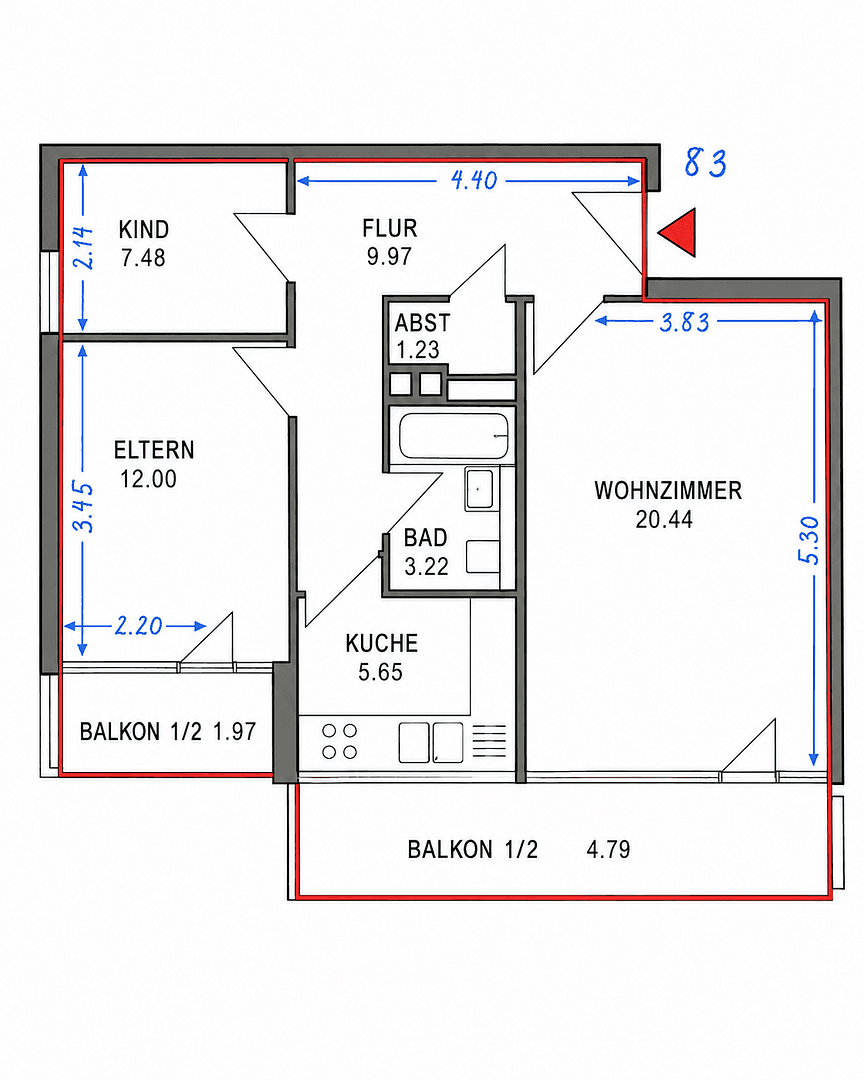 Prodej bytu 3+1 67 m², Mauthäuslstraße 39, München, Bavorsko Prodej bytu 3+1 67 m², Mauthäuslstraße 39, München, Bavorsko