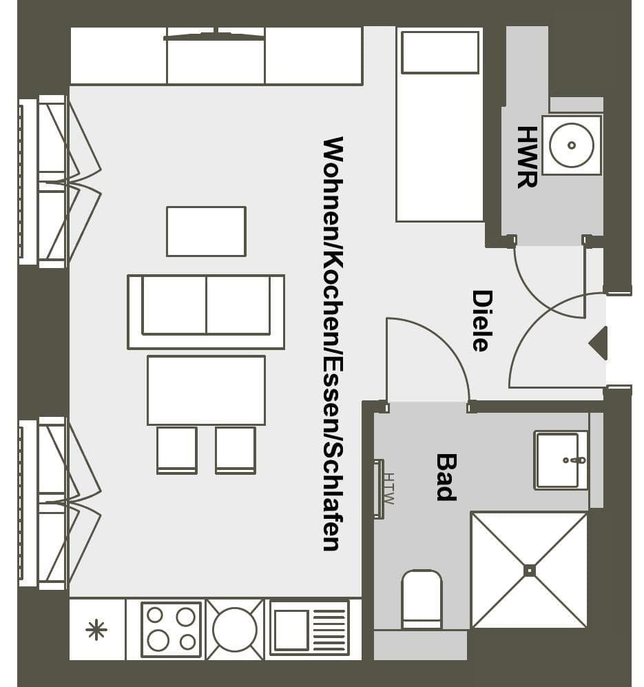 Pronájem bytu 1+1 35 m², Am Tierpark 25, Berlin, Berlín Pronájem bytu 1+1 35 m², Am Tierpark 25, Berlin, Berlín