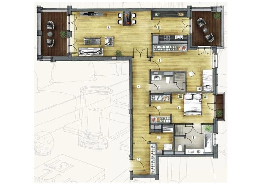 Pronájem bytu 3+1 123 m², Münster, Severní Porýní-Vestfálsko Pronájem bytu 3+1 123 m², Münster, Severní Porýní-Vestfálsko