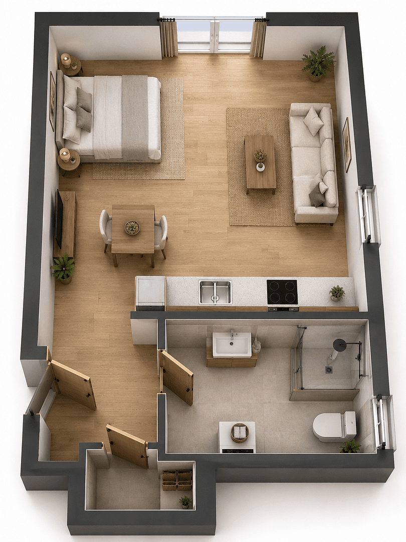 Pronájem bytu 1+1 40 m², Petershagen/Eggersdorf, Braniborsko Pronájem bytu 1+1 40 m², Petershagen/Eggersdorf, Braniborsko