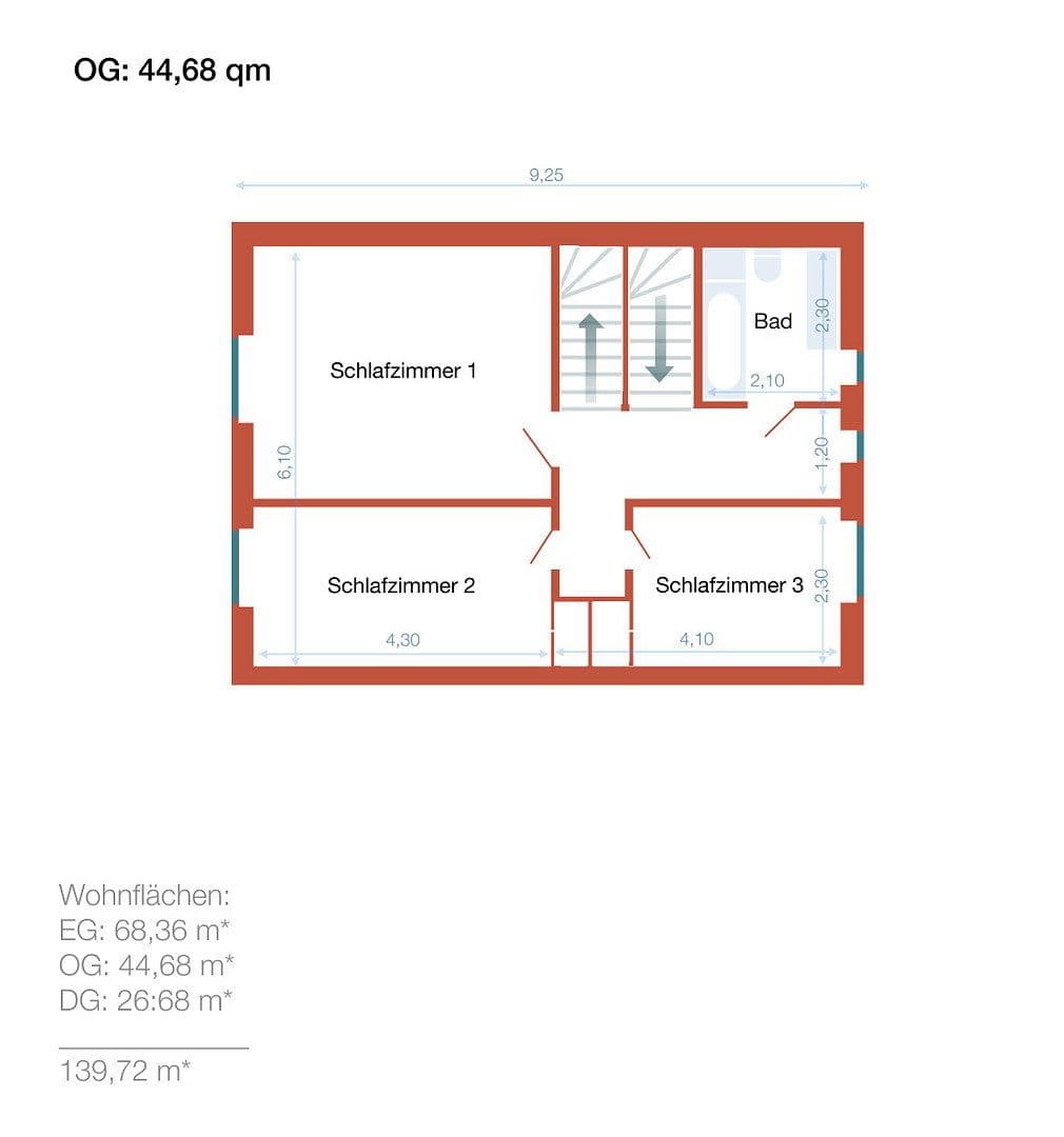 Prodej domu 135 m², pozemek 490 m², Bremen, Bremen Prodej domu 135 m², pozemek 490 m², Bremen, Bremen