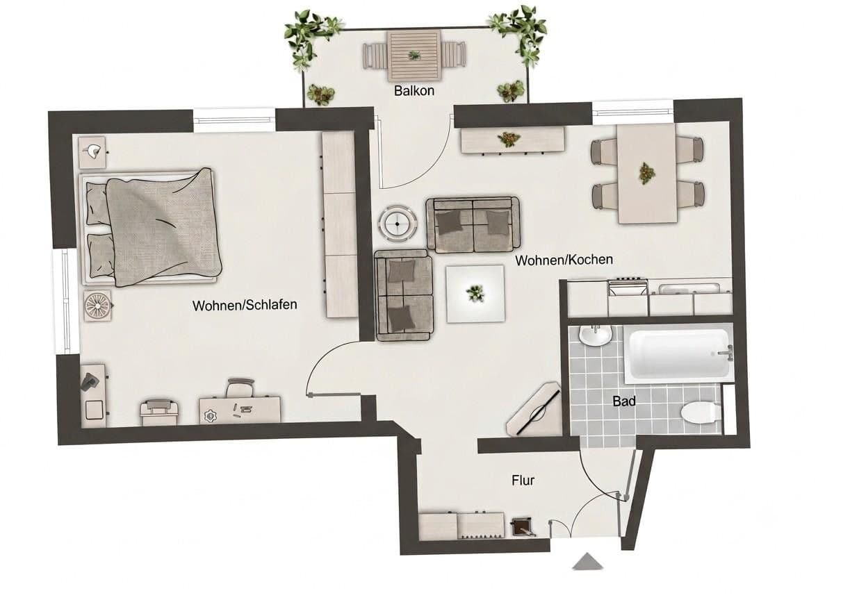 Prodej bytu 2+1 55 m², Leipzig - Stötteritz, Sasko Prodej bytu 2+1 55 m², Leipzig - Stötteritz, Sasko