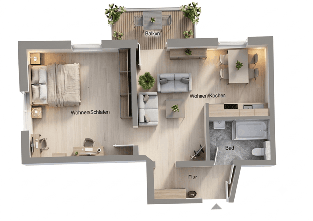 Prodej bytu 2+1 55 m², Leipzig - Stötteritz, Sasko Prodej bytu 2+1 55 m², Leipzig - Stötteritz, Sasko
