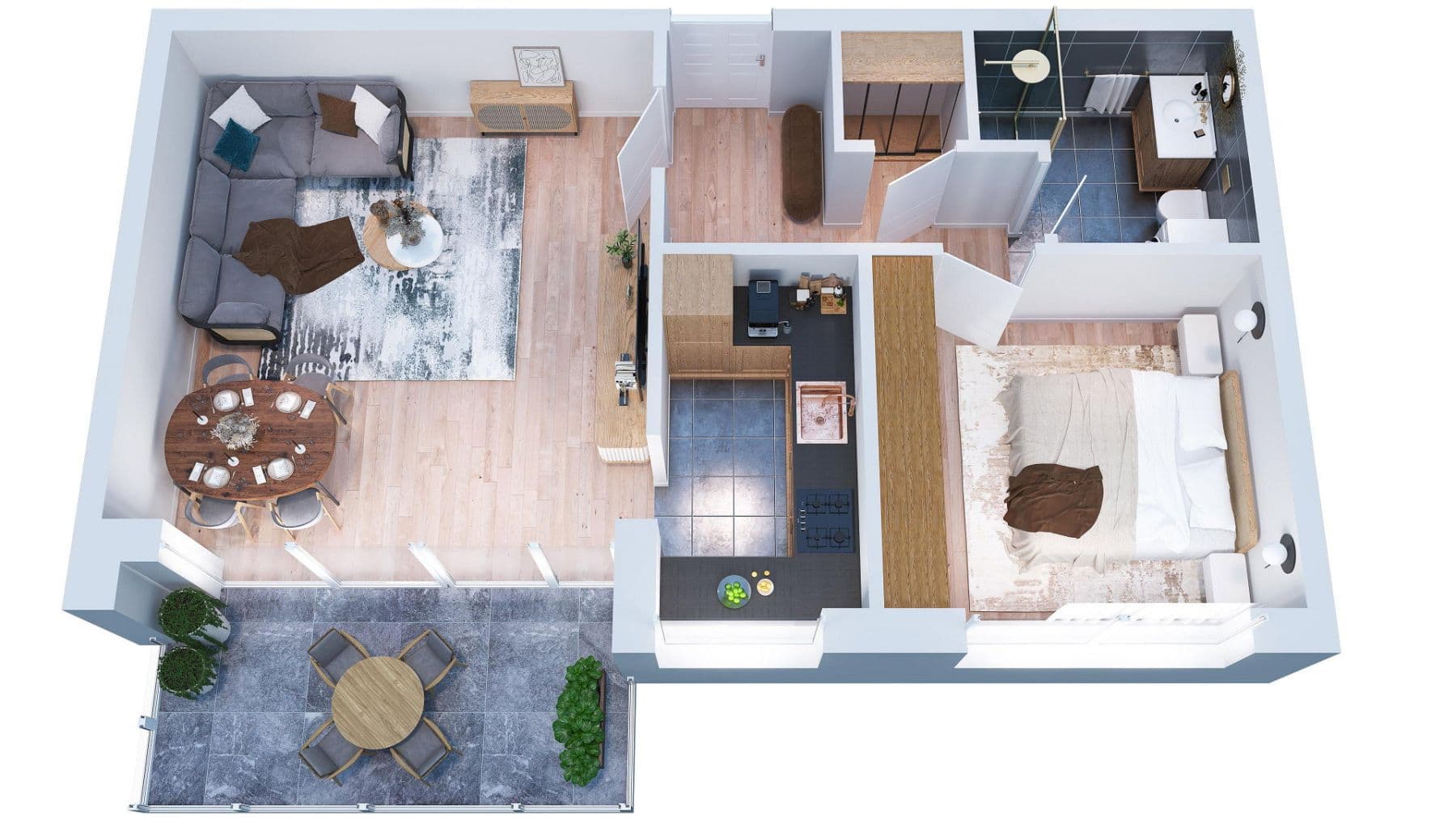 Pronájem bytu 2+1 57 m², Mering, Bavorsko Pronájem bytu 2+1 57 m², Mering, Bavorsko