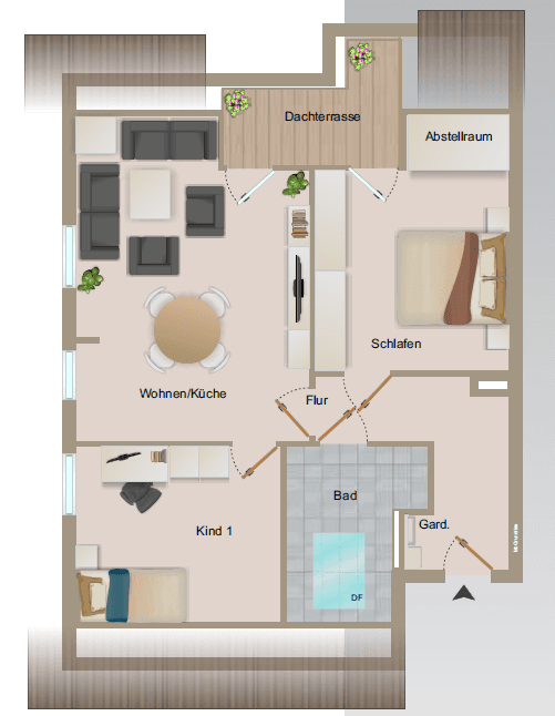 Pronájem bytu 3+1 68 m², An der Landwehr 25, Bielfeld an der Landwehr, Severní Porýní-Vestfálsko Pronájem bytu 3+1 68 m², An der Landwehr 25, Bielfeld an der Landwehr, Severní Porýní-Vestfálsko