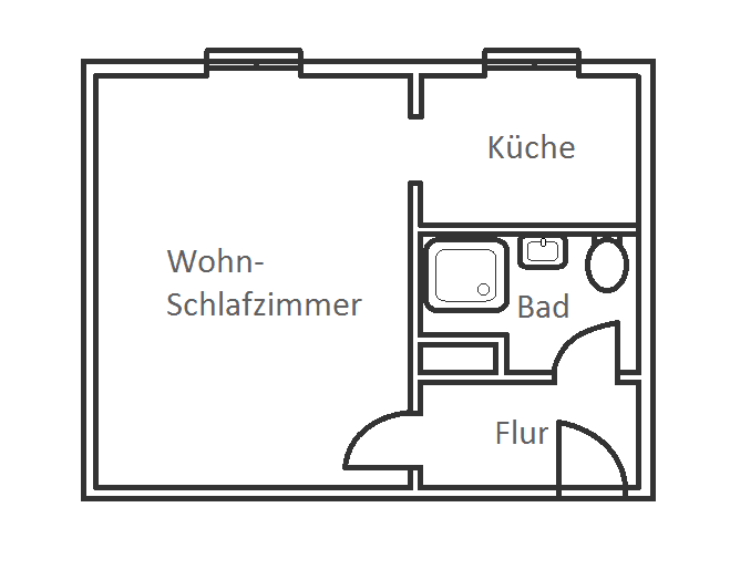 Pronájem bytu 1+1 25 m², Nordstraße, Neukieritzsch, Sasko Pronájem bytu 1+1 25 m², Nordstraße, Neukieritzsch, Sasko