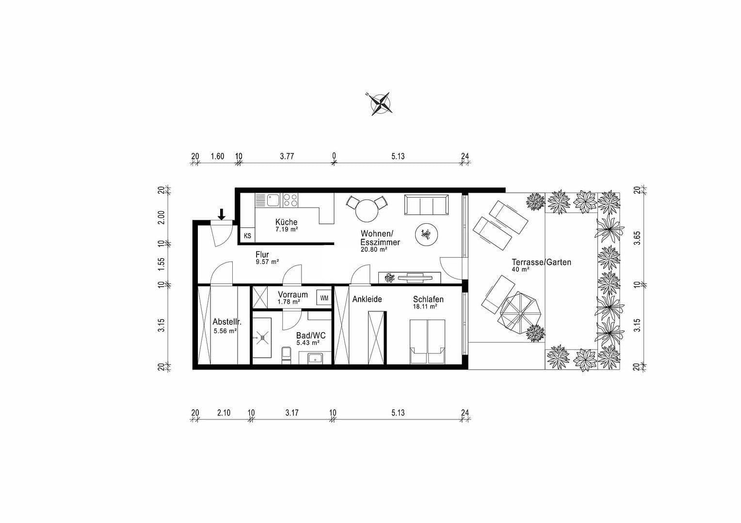 Pronájem bytu 2+kk 70 m², Leonberg, Bádensko-Württembersko Pronájem bytu 2+kk 70 m², Leonberg, Bádensko-Württembersko