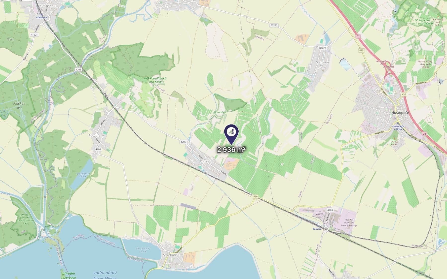 Prodej pozemku 2.936 m², Popice, Jihomoravský kraj Prodej pozemku 2.936 m², Popice, Jihomoravský kraj