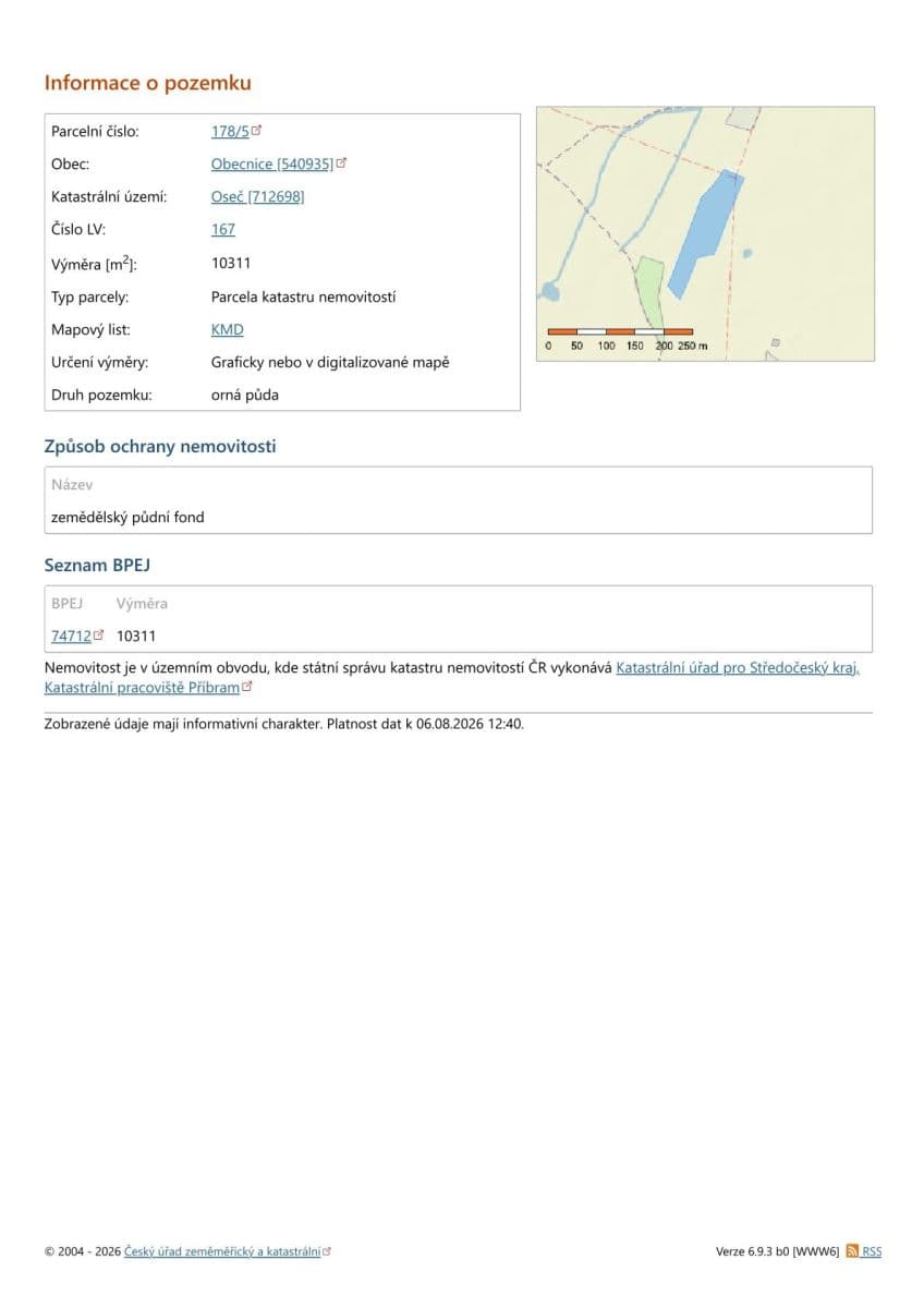 Prodej pozemku 28.997 m², Obecnice, Středočeský kraj Prodej pozemku 28.997 m², Obecnice, Středočeský kraj
