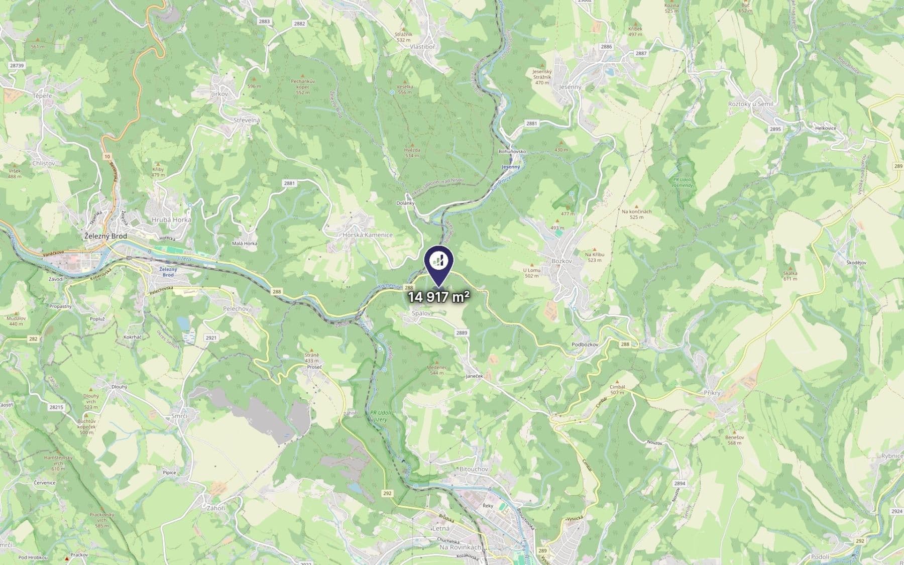 Prodej pozemku 4.972 m², Semily, Liberecký kraj Prodej pozemku 4.972 m², Semily, Liberecký kraj