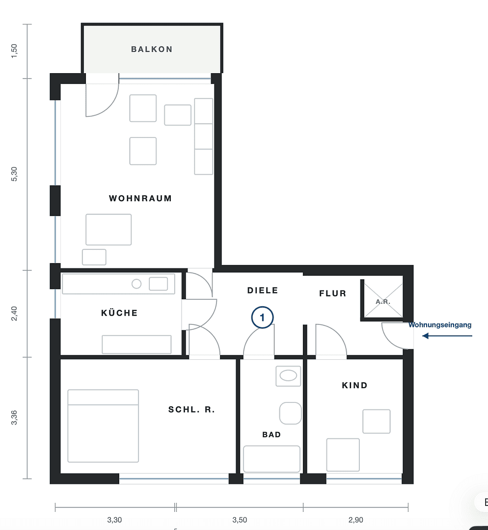 Prodej bytu 3+1 80 m², Hilden, Severní Porýní-Vestfálsko Prodej bytu 3+1 80 m², Hilden, Severní Porýní-Vestfálsko
