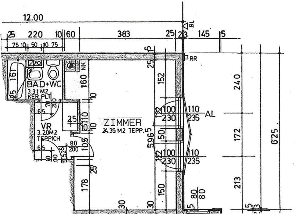 Pronájem bytu 1+1 33 m², Spittelauer Lände 9, Wien, Wien Pronájem bytu 1+1 33 m², Spittelauer Lände 9, Wien, Wien