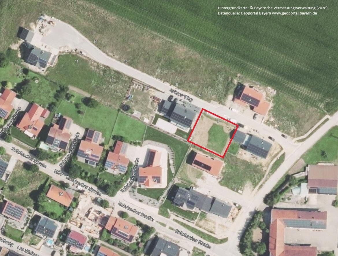 Prodej pozemku 699 m², Niederbergkirchen, Bavorsko Prodej pozemku 699 m², Niederbergkirchen, Bavorsko
