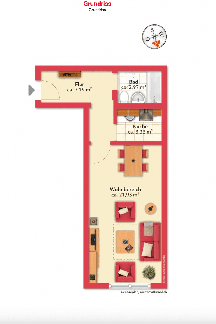Pronájem bytu 1+1 35 m², Belgradstr. 76, München, Bavorsko Pronájem bytu 1+1 35 m², Belgradstr. 76, München, Bavorsko