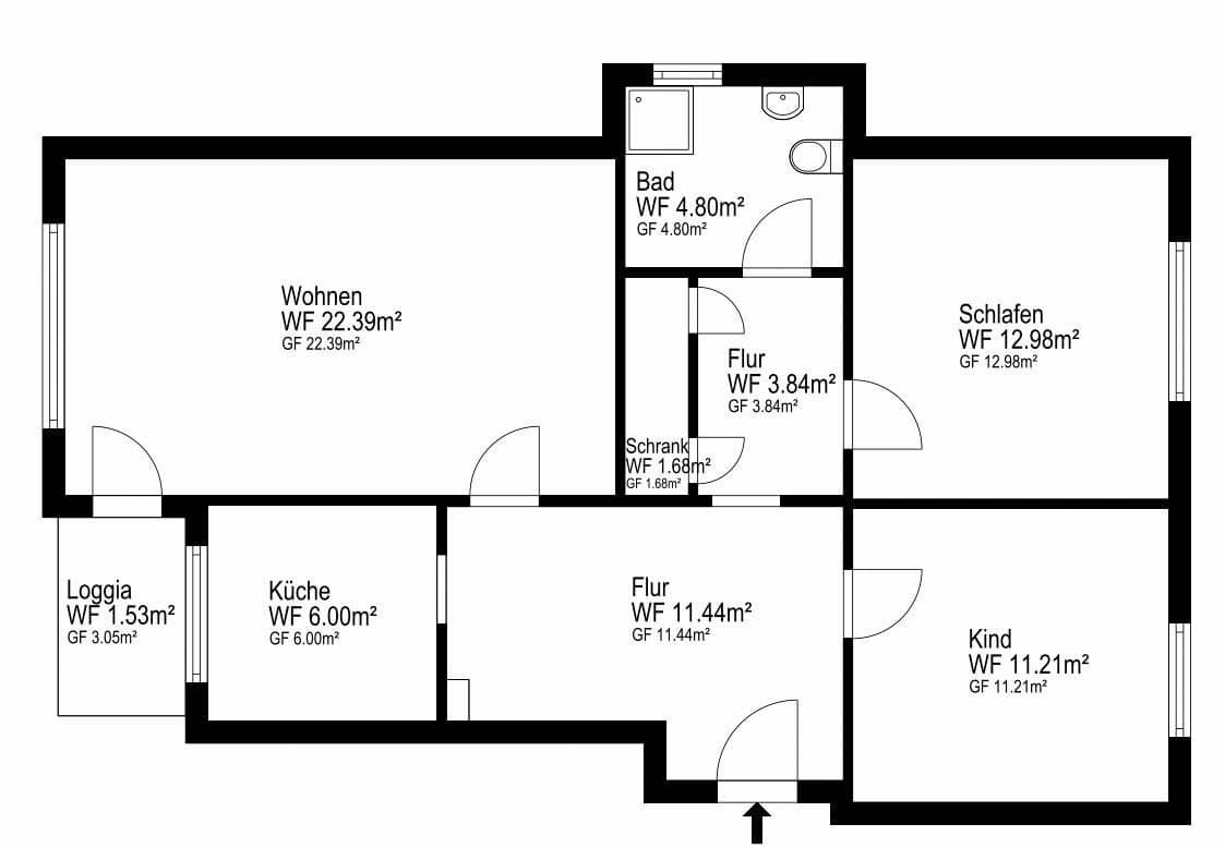 Prodej bytu 3+1 75 m², Marderweg 37, Hamm, Severní Porýní-Vestfálsko Prodej bytu 3+1 75 m², Marderweg 37, Hamm, Severní Porýní-Vestfálsko