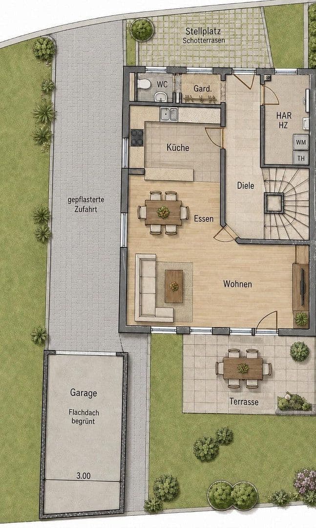 Prodej domu 106 m², pozemek 193 m², Hirsackerstrasse 5/2, Gottmadingen, Bádensko-Württembersko Prodej domu 106 m², pozemek 193 m², Hirsackerstrasse 5/2, Gottmadingen, Bádensko-Württembersko