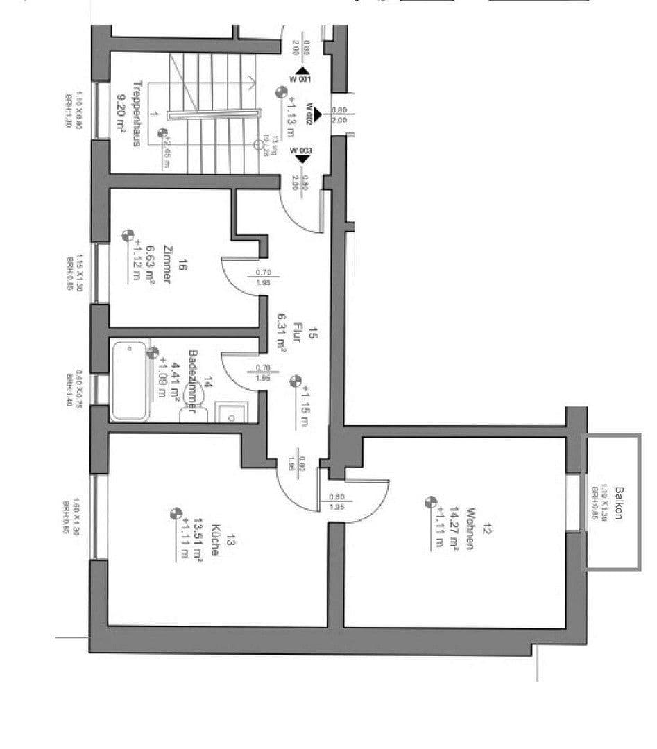 Pronájem bytu 2+1 48 m², Schwäbelstraße 6, Schwandorf, Bavorsko Pronájem bytu 2+1 48 m², Schwäbelstraße 6, Schwandorf, Bavorsko