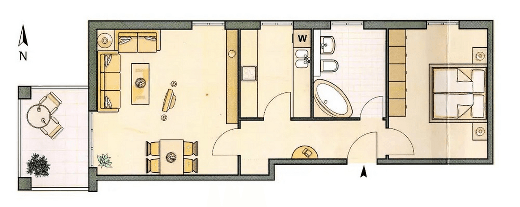 Pronájem bytu 2+1 62 m², Am Kapuzinerhölzl 37a, München, Bavorsko Pronájem bytu 2+1 62 m², Am Kapuzinerhölzl 37a, München, Bavorsko