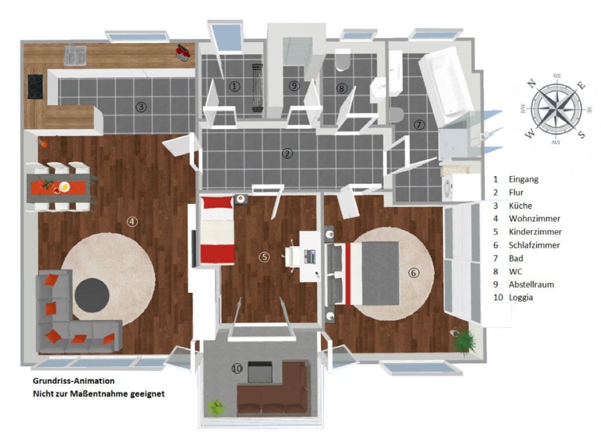 Pronájem bytu 3+1 82 m², Krakauer Straße 5, Nürnberg, Bavorsko Pronájem bytu 3+1 82 m², Krakauer Straße 5, Nürnberg, Bavorsko