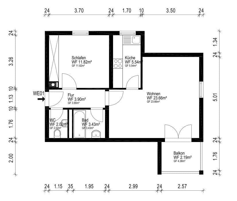 Pronájem bytu 2+1 53 m², Waldenburg, Bádensko-Württembersko Pronájem bytu 2+1 53 m², Waldenburg, Bádensko-Württembersko
