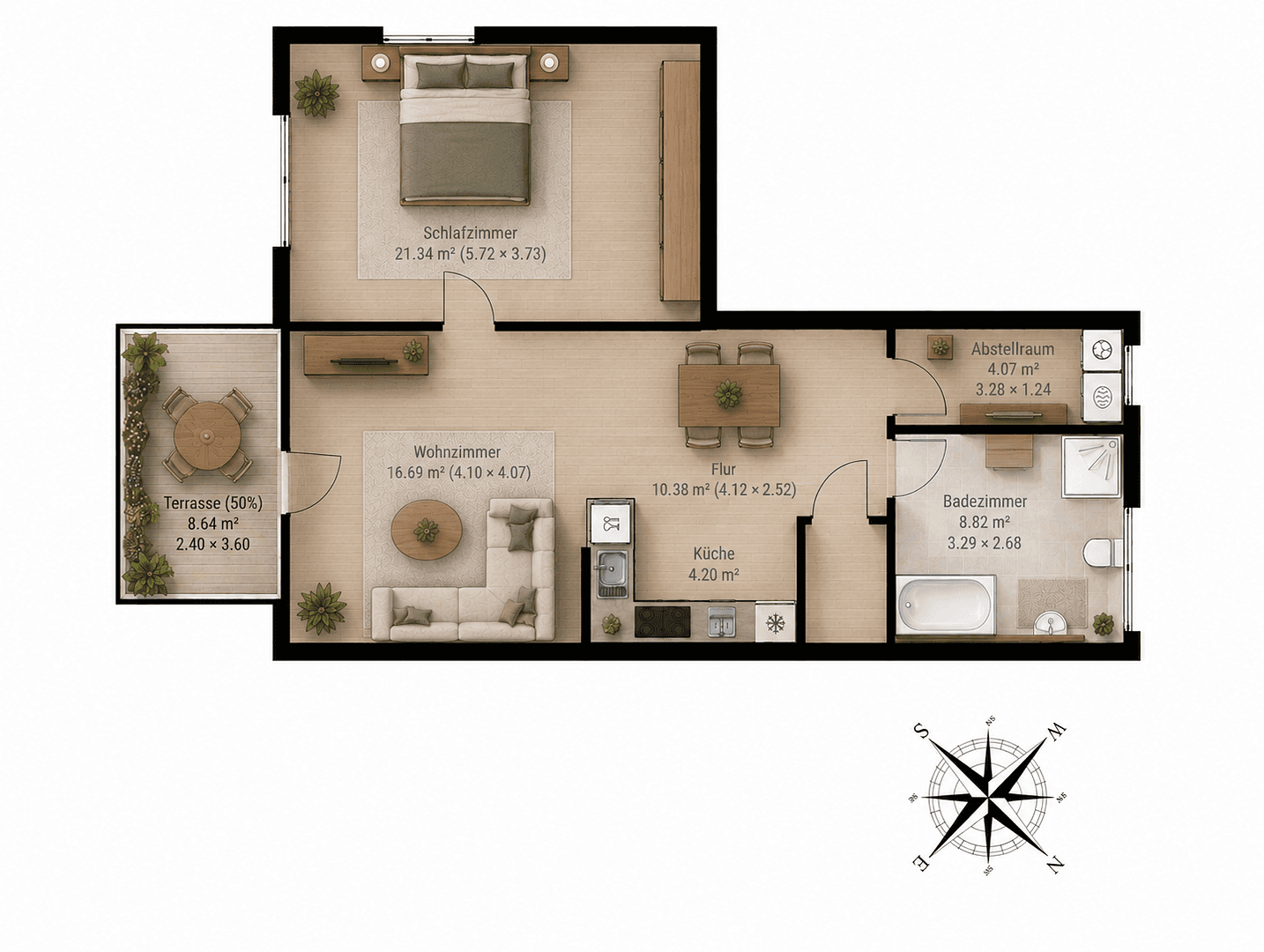 Pronájem bytu 2+1 71 m², Knöchernhorst 6, Schwerin, Mecklenburg-Vorpommern Pronájem bytu 2+1 71 m², Knöchernhorst 6, Schwerin, Mecklenburg-Vorpommern