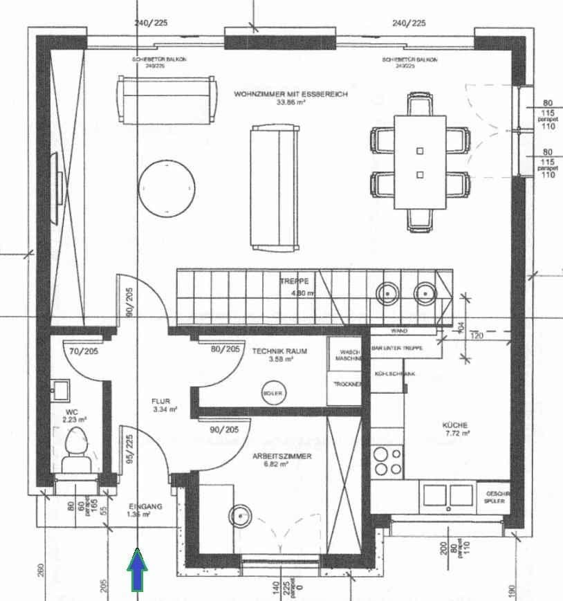 Pronájem domu 160 m², pozemek 385 m², Wächtersbach, Hessen Pronájem domu 160 m², pozemek 385 m², Wächtersbach, Hessen