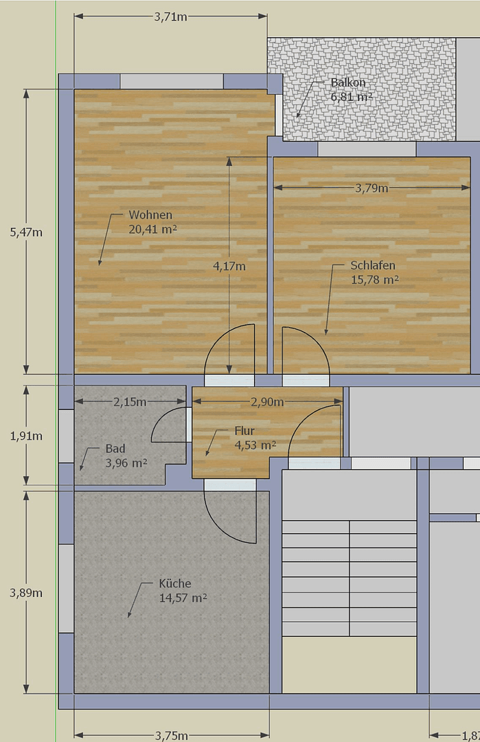 Pronájem bytu 2+1 61 m², Hösbach, Bavorsko Pronájem bytu 2+1 61 m², Hösbach, Bavorsko