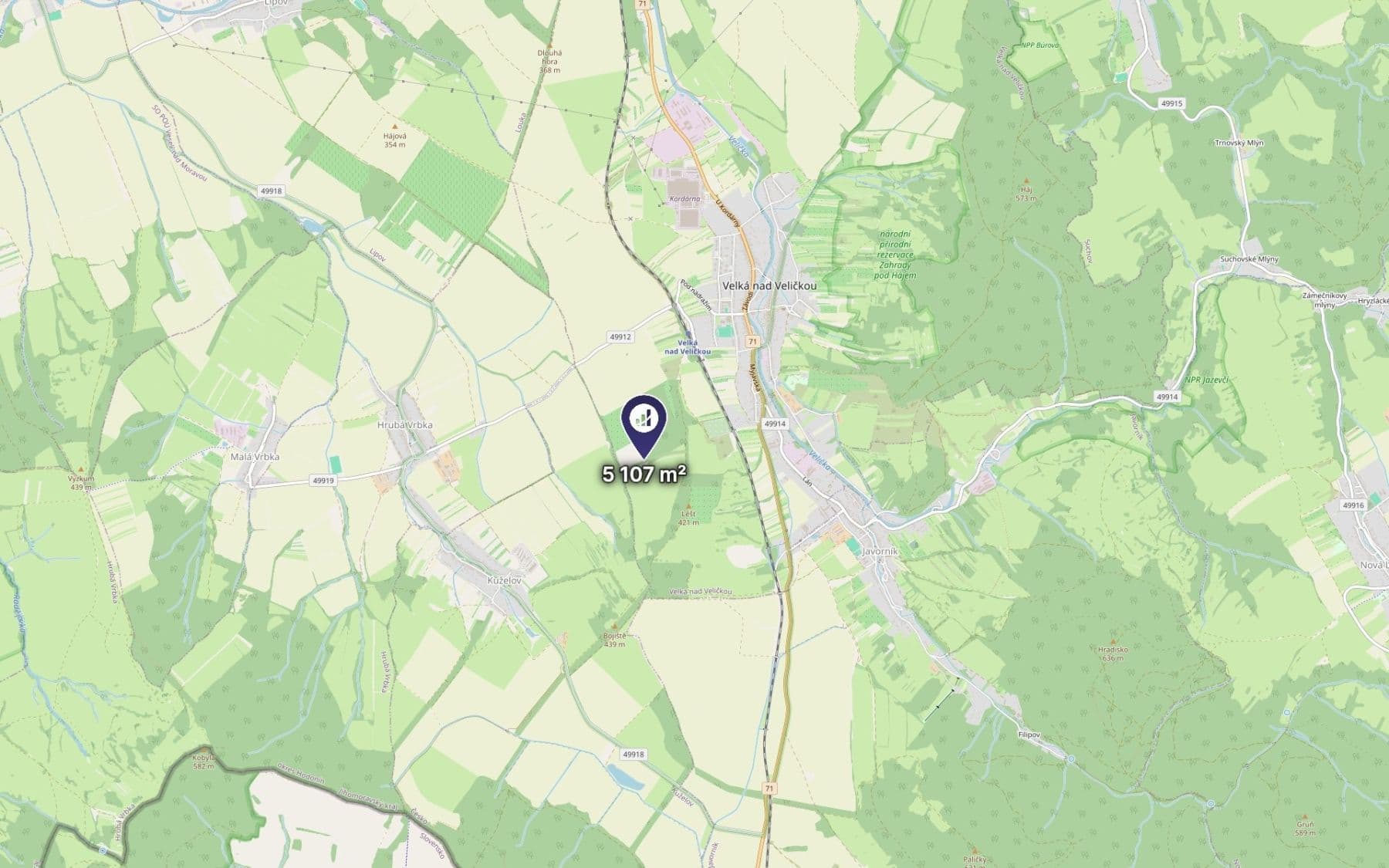 Prodej pozemku 5.107 m², Velká nad Veličkou, Jihomoravský kraj Prodej pozemku 5.107 m², Velká nad Veličkou, Jihomoravský kraj