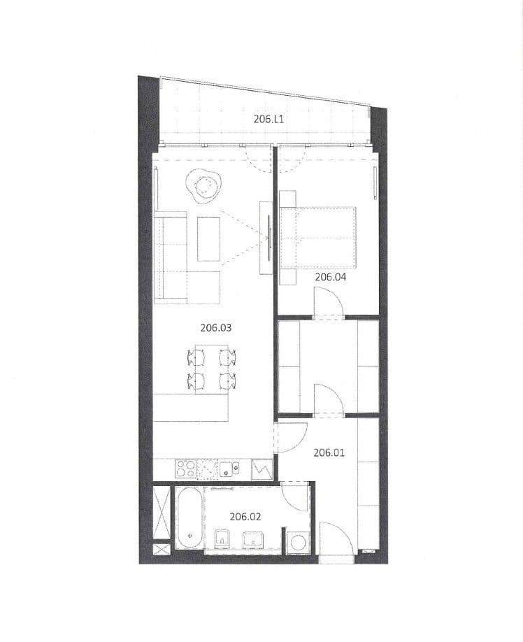 Pronájem bytu 2+kk 69 m², Poděbradova, Brno, Jihomoravský kraj Pronájem bytu 2+kk 69 m², Poděbradova, Brno, Jihomoravský kraj