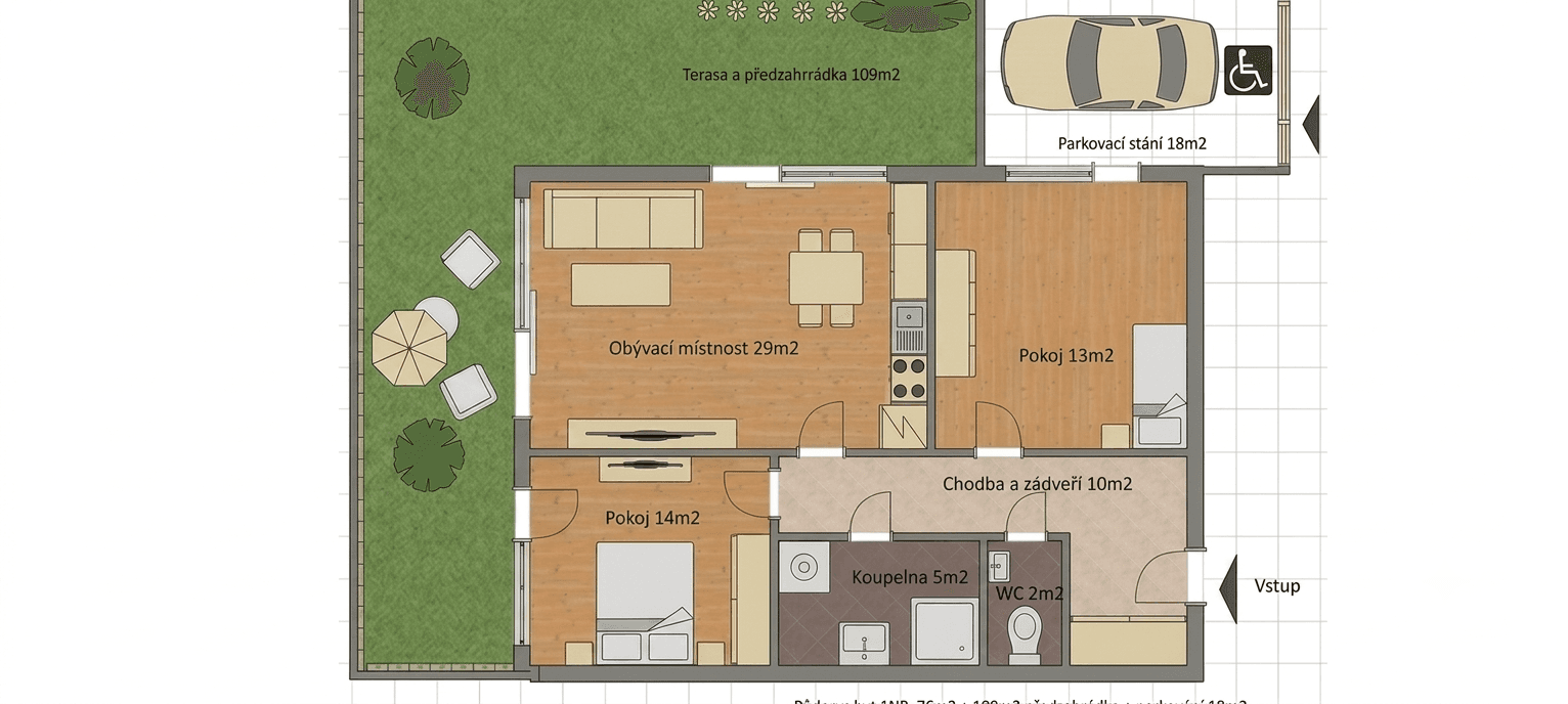 Pronájem bytu 3+kk 76 m², Slavětínská, Praha, Praha Pronájem bytu 3+kk 76 m², Slavětínská, Praha, Praha