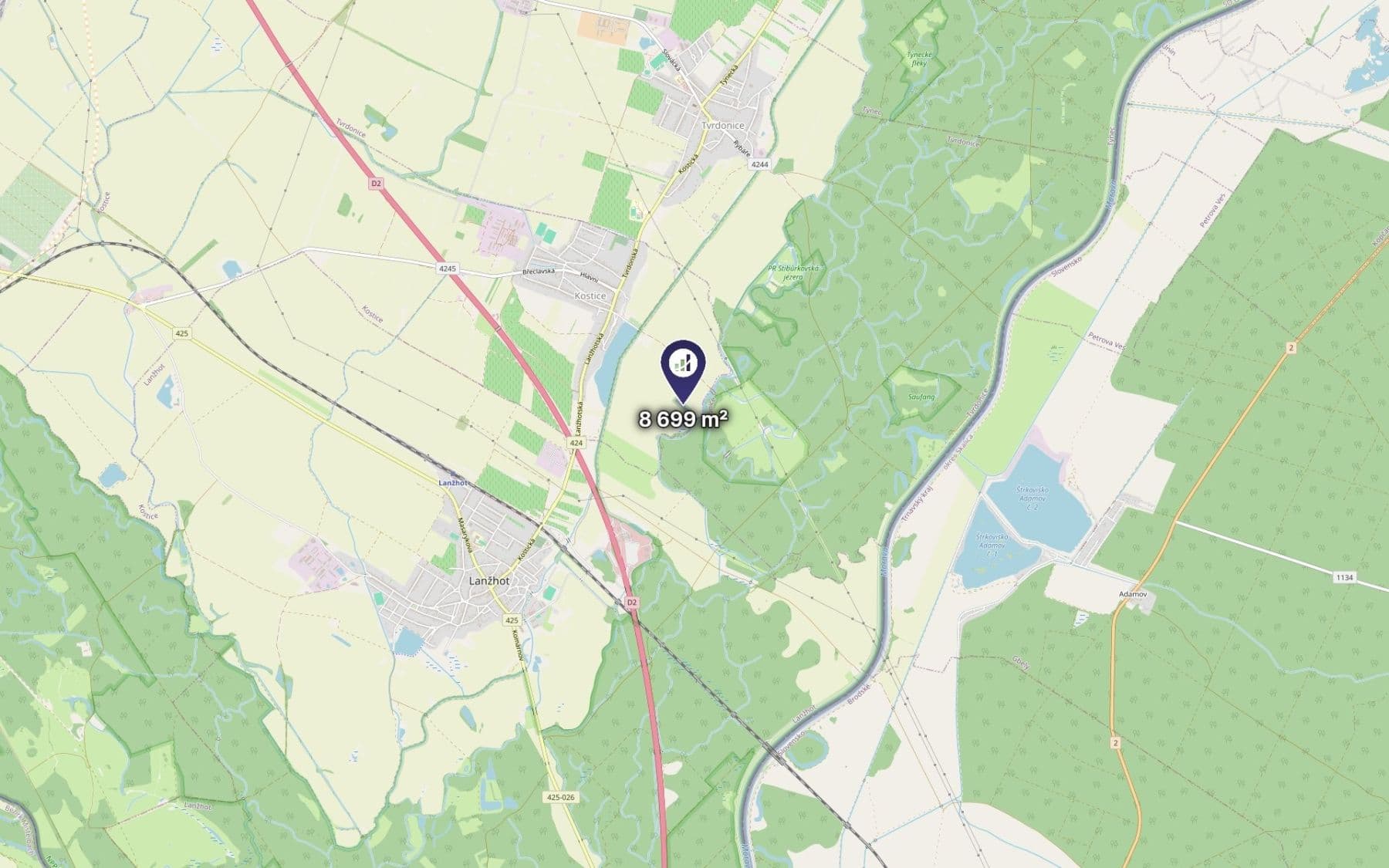 Prodej pozemku 8.699 m², Kostice, Jihomoravský kraj Prodej pozemku 8.699 m², Kostice, Jihomoravský kraj