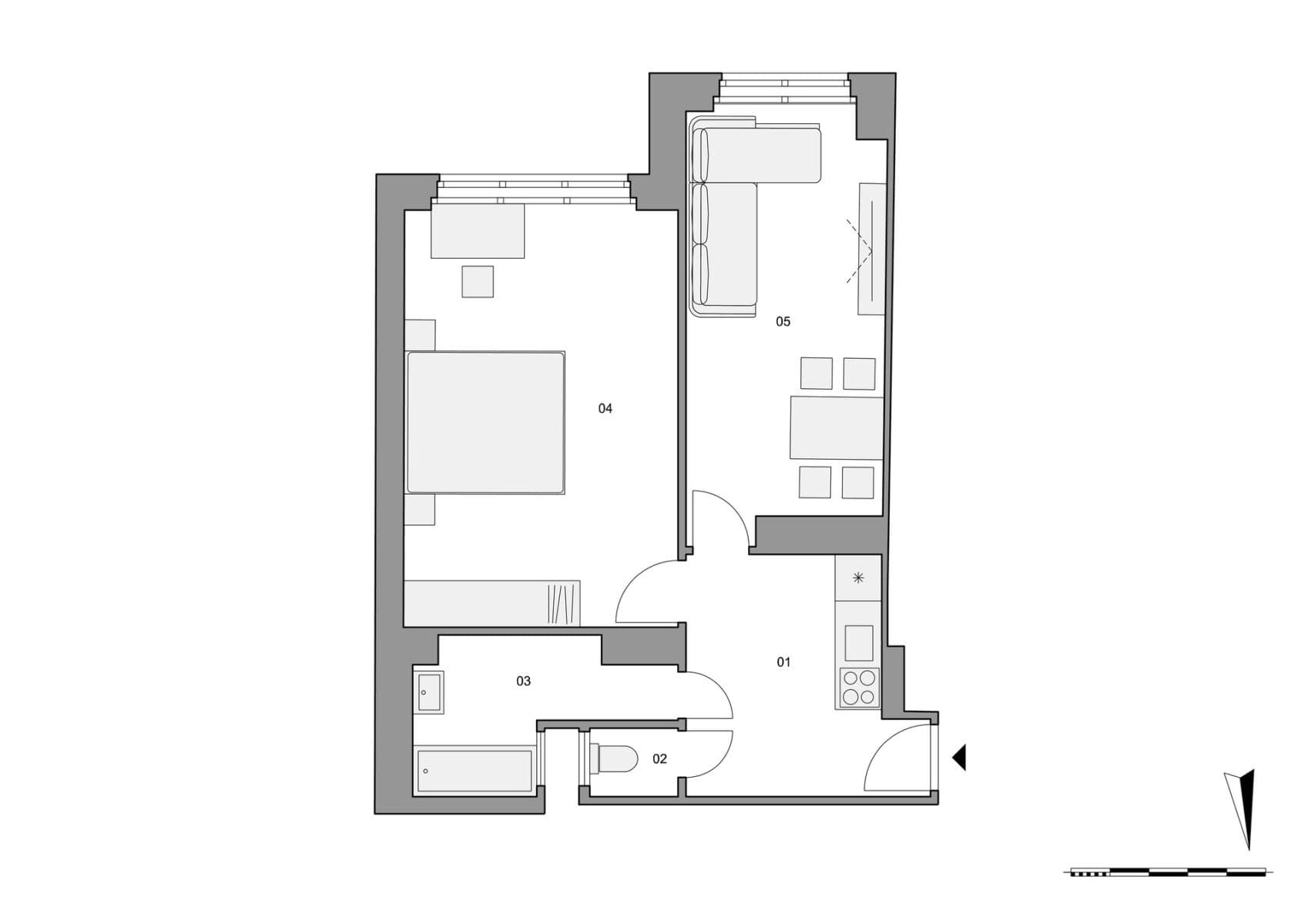 Prodej bytu 2+kk 50 m², Vosmíkových, Praha, Praha Prodej bytu 2+kk 50 m², Vosmíkových, Praha, Praha