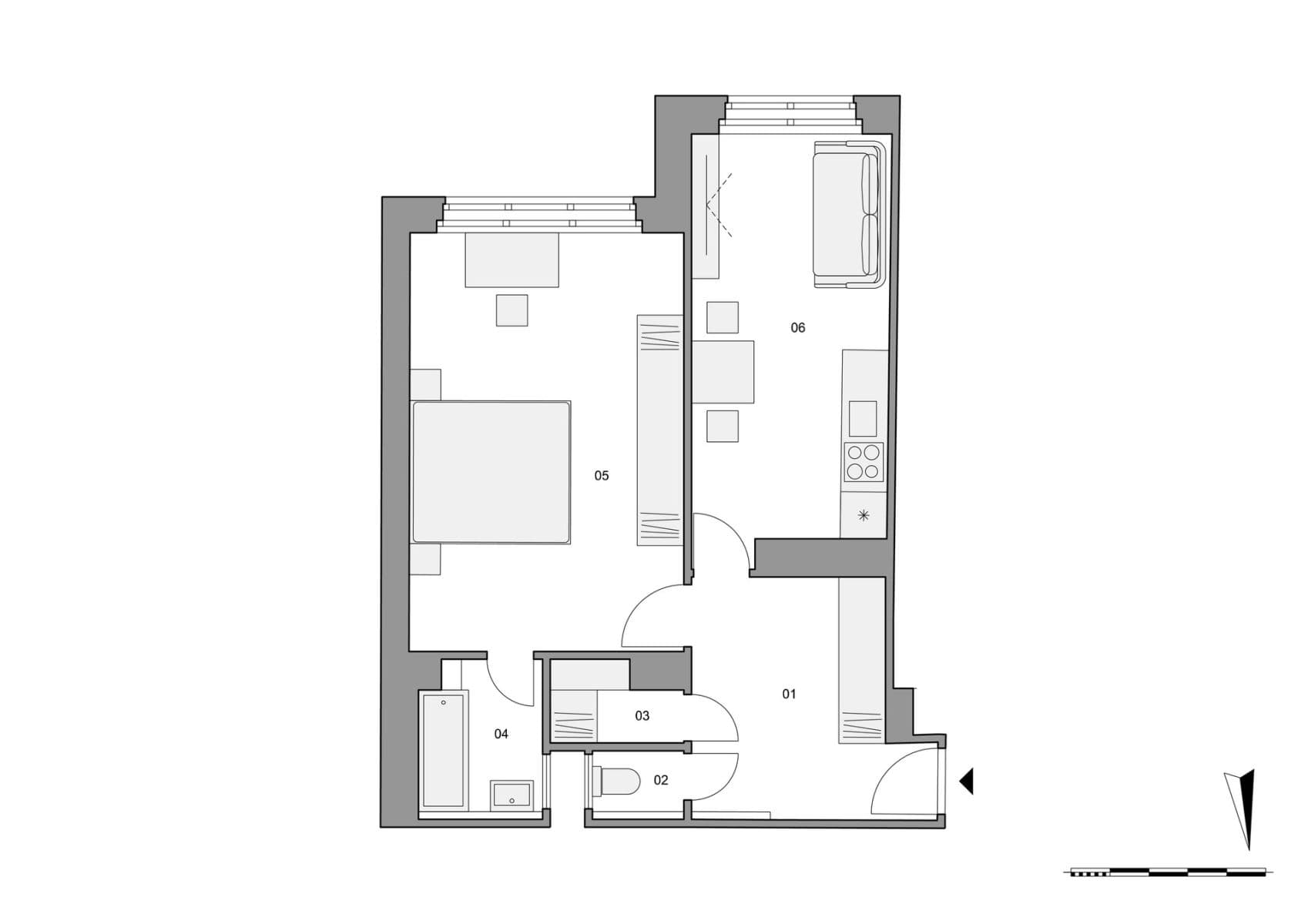 Prodej bytu 2+kk 50 m², Vosmíkových, Praha, Praha Prodej bytu 2+kk 50 m², Vosmíkových, Praha, Praha