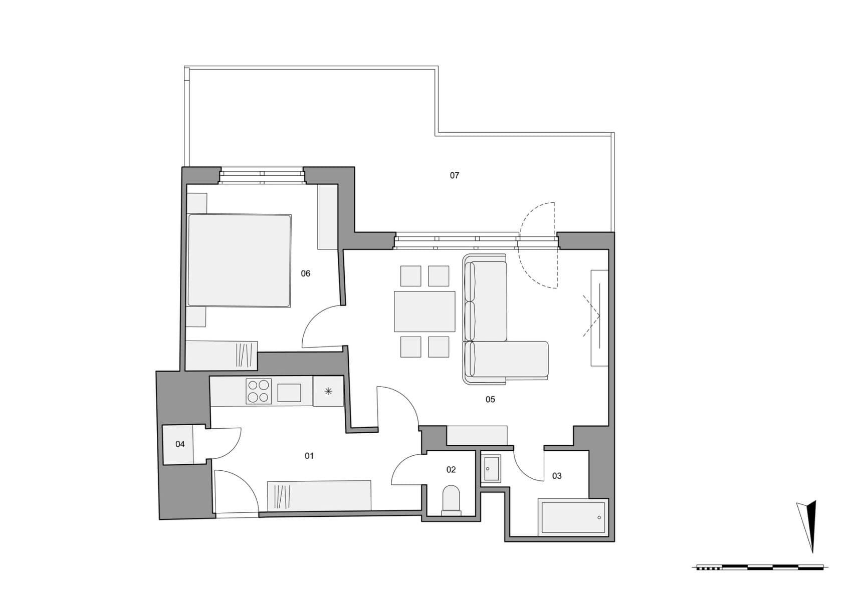 Prodej bytu 2+kk 47 m², Vosmíkových, Praha, Praha Prodej bytu 2+kk 47 m², Vosmíkových, Praha, Praha